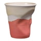 thumbnail image 1 of Taza de café de cerámica moderna, taza de porcelana plisada para el hogar, vajilla para bebidas calientes y frías Rosa, 1 of 9