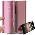 thumbnail image 1 of Case Compatible With Samsung Galaxy Note 10 Pro Note 10 Plus Mirror Mobile Phone Cover Leather Cover Flip Case Transparent Pc Bumper Stand Function And Magnetic Closure Leather Cover Protective Cover, 1 of 4