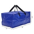 thumbnail image 2 of Unique Bargains Clothes Storage Moving Bags for Closet Organizers Dark Blue 29x13x14.5in, 2 of 7