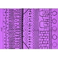 thumbnail image 1 of Ahgly Company Indoor Rectangle Oriental Purple Industrial Area Rugs, 2' x 3', 1 of 4