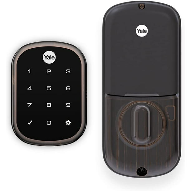 Yale Assure Lock Sl Slim Key Free Touchscreen Keypad Deadbolt Bronze Walmart Com Walmart Com