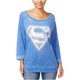 thumbnail image 2 of Bioworld - Camiseta con gráfico de Superman vintage para mujer, azul, pequeña Bioworld Camiseta gráfica, 2 of 2