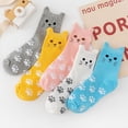 thumbnail image 2 of 5 pares de calcetines de gato para mujer, lindos calcetines de animales, girasol, búho, perezoso, regalos para mujer, 2 of 5