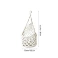 thumbnail image 4 of HWRETIE Handmade Cotton Rope Hanging Fruit Basket,Wall Mount Produce Storage Net,Boho Kitchen Organizer with Wood Ring, 4 of 6