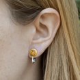thumbnail image 2 of Garfield This IS My Happy Face Novelty Clip-On Stud Earrings, 2 of 4