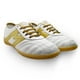 thumbnail image 2 of Manriquez Botines de fútbol piel tachones turf césped artificial blanco oro, 2 of 5