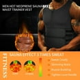 thumbnail image 3 of COMFREE Waist Trainer for Men Hot Neoprene Fat Burning Tummy Control Corset Body Shaper Sauna Sweat Weight Loss Abdomen Workout Vest Tank Top Compression Shirt, 3 of 7
