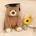 thumbnail image 3 of Oso de Peluche de Graduación con Sombrero y Flores, Lindo Oso Doctor de Peluche Regalo de Graduación, 3 of 5