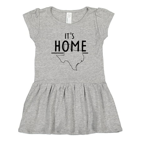 

Inktastic It s Home- State of Texas Outline Gift Toddler Girl Dress