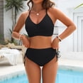thumbnail image 5 of IYYVV Womens High Waisted Bikini Sets - Tummy Control Swimsuits Modest Bathing Suits Two Piece Full Coverage Swimwear Black XL, 5 of 5