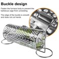 thumbnail image 3 of sunsanly Stainless Steel Rolling Grill Basket for Outdoor BBQ Evenly Cooked Meals Adjustable Handle Versatile Barbecue Grill Accessories for Vegetables Seafood Camping Cookware, 3 of 7