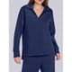 thumbnail image 4 of Conjuntos de Dos Piezas para Mujer, Moda de Otoño 2025, Pantalones Anchos, Conjunto de Estar por Casa, para Viajes y Vacaciones. Azul Oscuro XXXL, 4 of 9