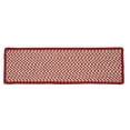 thumbnail image 3 of 17" Red and White Houndstooth Traditional Style Rectangular Area Throw Rug Sample, 3 of 7