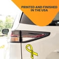 thumbnail image 3 of Magnet Me Up Support Bladder Cancer Survivor Yellow Ribbon Magnet Decal, 3.5x7 In, Vinyl Automotive Magnet, 3 of 7