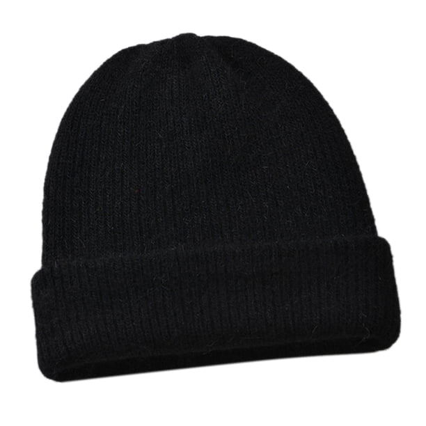 gorro de punto de mujer Gorro de Punto para Mujer - Gorro de Esquí de Sólido de Invierno Gorros Gorro de para Invierno - Negro Negro Magideal gorro de punto de mujer