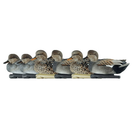 Open Box Avian X Topflight Gadwall Decoys Realistic Gray Ducks 6pk Multicolor