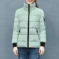 thumbnail image 4 of Bovxnpu Winter Coats for Women, Women's Lightweight Long-Sleeve Waterproof Puffer Jacket Warm Winter Clothing, 4 of 8