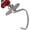 Silver, variant on K45DH Coated Dough Hook for KitchenAid Mixer, 4.5-5QT Dough Hook Attachment Tilt-Head Stand for Pizza, Bread & Thick Yeast Dough Mixing, Easy Kneading Dough Hook, Dishwasher safe