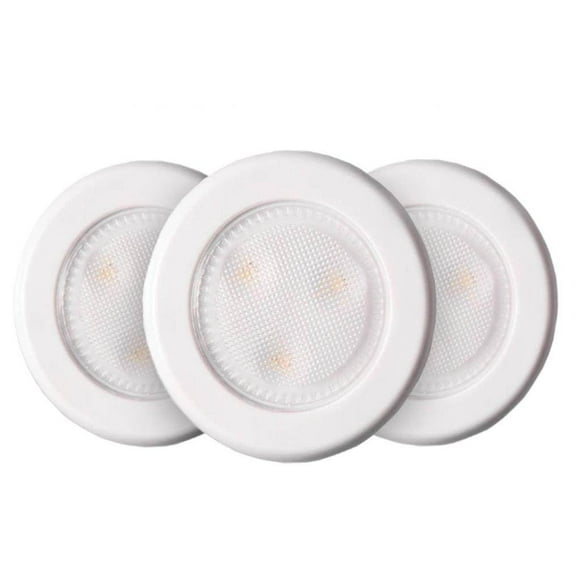 Luz LED tipo disco Westek 3000 K, 50 lúmenes, paquete de 3 unidades, color blanco