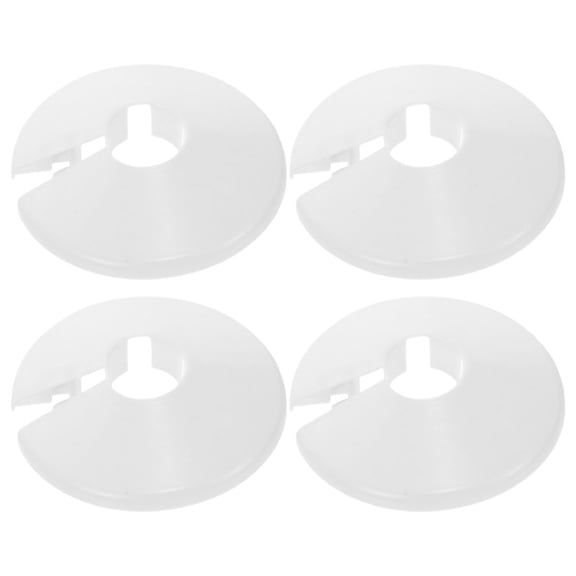 5pcs Round Pipe Collar Covers Water Pipe Faucet Decoration Wall Hole Cover Caps Plumbing Flange Rings Pvc Pipe Cover Split Pipe Cover