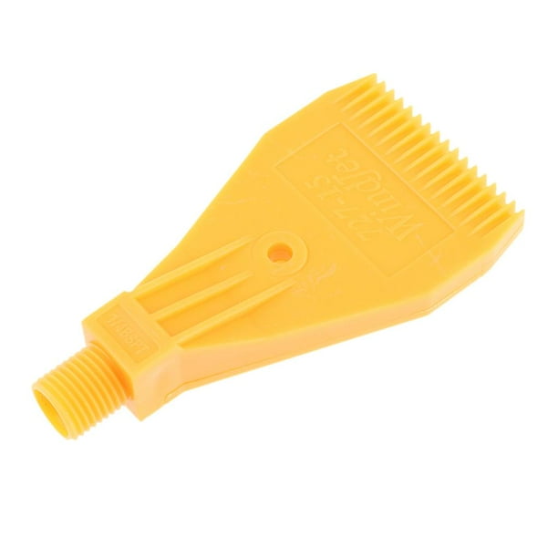 Boquilla pulverizadora de aire para aplicaciones de secado y transporte, rosca de 1/4'' Solo agujero amarillo