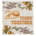 thumbnail image 3 of 29th Year Anniversary Gifts Twenty Nine Years Together Fabric Shower Curtain Set, 3 of 3