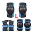 thumbnail image 1 of Rodilleras y coderas para adultos y niños, equipo de protección para patines, bicicletas, patinetas, patines en línea, scooters, deportes de equitación, azul, L, 1 of 5