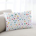 thumbnail image 2 of Colorful Polka Dot Toddler Pillow Covers 16x24 Inch, Rainbow Point Vibrant Decorative Pillowcase with Zipper, Microfiber Pillow Protector, Breathable Throw Pillowcases for Sofa Bed Living Room, 2 of 9