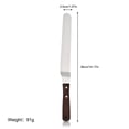 thumbnail image 4 of Hielo Espátula DIY Decoración Cake Cream Fondant Mantequilla antideslizante Mango de madera Scaper Bakery Smoother Home Kitchen Supplies Engled, 10 pulgadas sidaley HA009673-08, 4 of 6