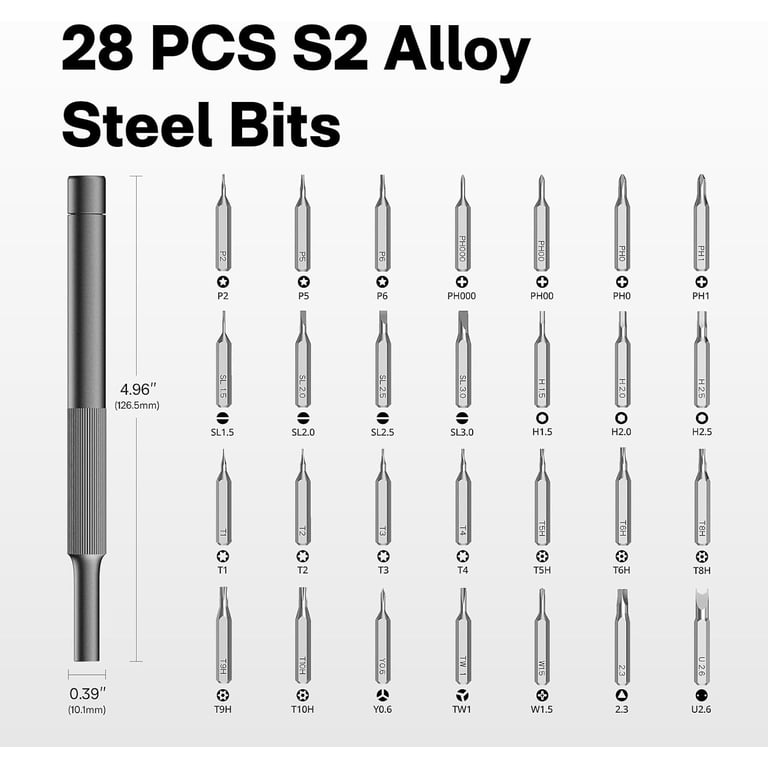 HOTO 28-in-1 Precision Screwdriver Set, Compact photo 6