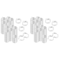 thumbnail image 1 of 100 Uds Clips Soporte para Plantas Plástico Reutilizables Tomate Vegetal () Blanco, 1 of 5