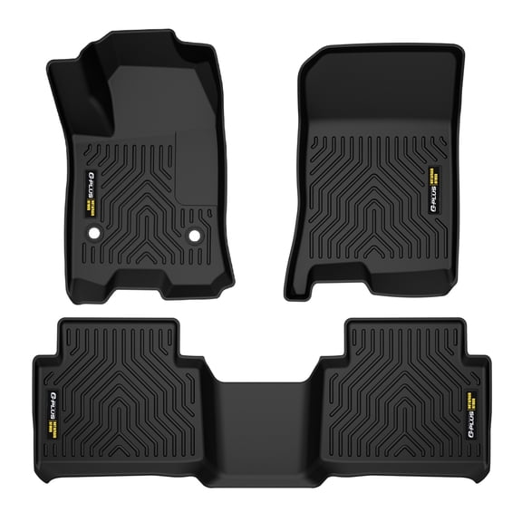 TPE Floor Mats Fit for Chevy Colorado GMC Canyon Crew Cab 2023-2025 | All Weather Protection,Non-Slip,Custom Fit Floor Cargo Liners Accessories,TPE Full Coverage,1st & 2nd Row,Black