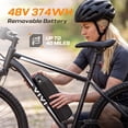 thumbnail image 3 of Vivi 26" Electric Bike, 500W Motor, 48V 7.8Ah Battery, 19.8MPH 7-Speed, Front Suspension, Dual Disc Brakes, 45 Miles Range, UL2849 Certified, 3 of 9