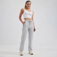 thumbnail image 6 of MASKERT Women's Hiking Pants-27" Lightweight Quick Dry Sweatpants Casual Safari Work Travel Outdoor Clothes Lilac Gray（Size XS-XXXL）, 6 of 7
