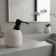 thumbnail image 2 of Set de Baño 3 Piezas de Cerámica Moderna Diseño Asimétrico Minimalista, 2 of 5