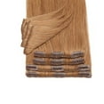 thumbnail image 5 of MY-LADY Blonde Clip in 100% Remy Human Hair Extensions 8Pcs Full Head Weft Highligh Hairpiece Long Straight #27 Dark Blonde 18inch, 5 of 10