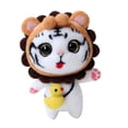 thumbnail image 3 of 1 juego Kit de fieltro hecho a mano de fieltro de lana gato juguetes de peluche para decoración de bricolaje Macarena Kits de fieltro con aguja para gatos, 3 of 8