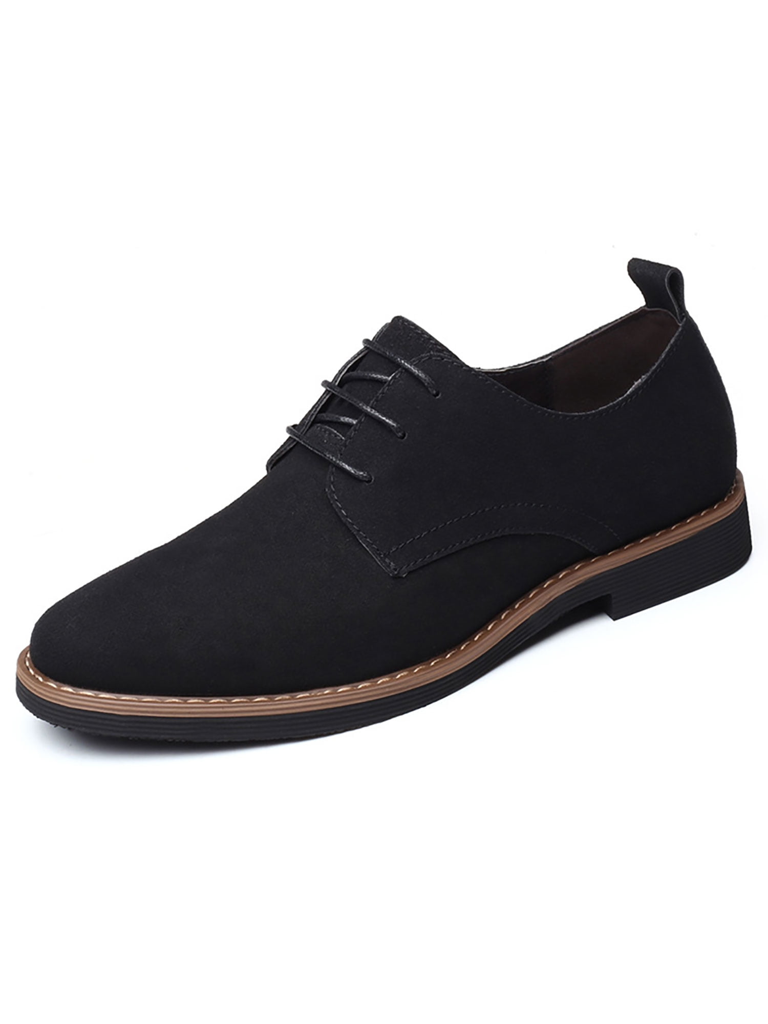 Color : Black, Size : 7 D M US Business Oxford Fashion Simple Comfortable Lace Up Shoes Mens Leather Dress Shoes Slip On Plain Toe Loafer 