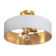 thumbnail image 4 of AFX  Celine Pendant Satin Brass/White, Gold - 18", 4 of 7