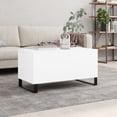 thumbnail image 1 of vidaXL Coffee Table White 90x44.5x45 cm Engineered Wood, 1 of 5