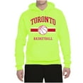 thumbnail image 2 of Wild Bobby City of Toronto Basketball Fantasy Fan Sports Unisex Hoodie Sweatshirt, Safety Green, XX-Large, 2 of 5