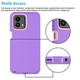 thumbnail image 5 of For Moto G 5G 2023 Case,Sturdy Phone Case for Motorola G 5G 2023 6.5",Njjex Full-Body Shockproof Protection Hard Plastic & Shock Absorption Rubber Rugged Bumper 3-in-1 Case Cover - Purple, 5 of 6