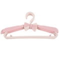 thumbnail image 1 of OULII 5Pcs Pink Childrens Clothes Hangers Plastic Non Slip Design for Wardrobe Organization, 1 of 8