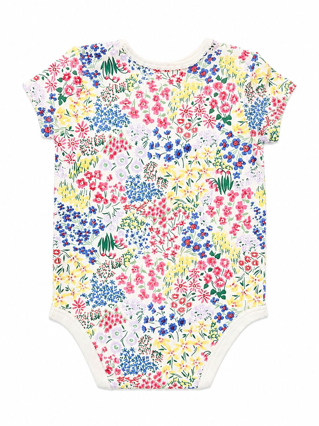 Wonder Nation Baby Girls Bodysuit with Short Sleeves, Sizes 0-24 Months