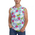 thumbnail image 2 of Picia Strawberry And Flowers mens Cotton Tank Undershirts , Moisture-wicking Ribbed Tanks, Lightweight Cotton Tank Undershirts-Small, 2 of 8