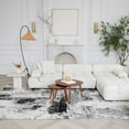 thumbnail image 2 of 4' X 6' Black Gray and Beige Abstract Area Rug, 2 of 8