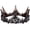 Black - 12cm, variant on Baroque Black Wedding And Black Wedding And For Rhinestone Quinceanera Headpieces Hair For Birthday Prom Pageant Party Black - 12cm
