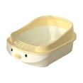 thumbnail image 2 of Top Entry Cat Litter Box with High Sides and Litter Scoop, Anti-Spill Large Capacity Covered Pan for Odor Control, Suitable for Large or Obese Cats, Yellow, 2 of 6