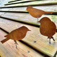 thumbnail image 5 of decoración De Jardin En Mtal Four Little Birds - Couleur Rouille Naturelle Peut Tre Utilize Comme Suspension Ou Insert De Toit, 5 of 5