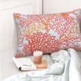 thumbnail image 4 of Pofeuu Corals Print Polyester Microfiber Plush Pillowcases, Super Soft and Cozy Pillow Case Covers with Envelop Closure（Pillow core not included）-16"x24", 4 of 6